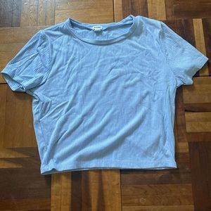 Medium garage blue crop top